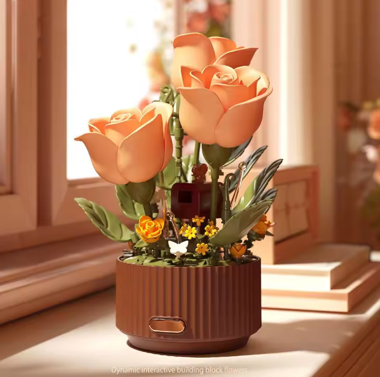LumaPetal BloomBrick™ Magic Flower Building Set