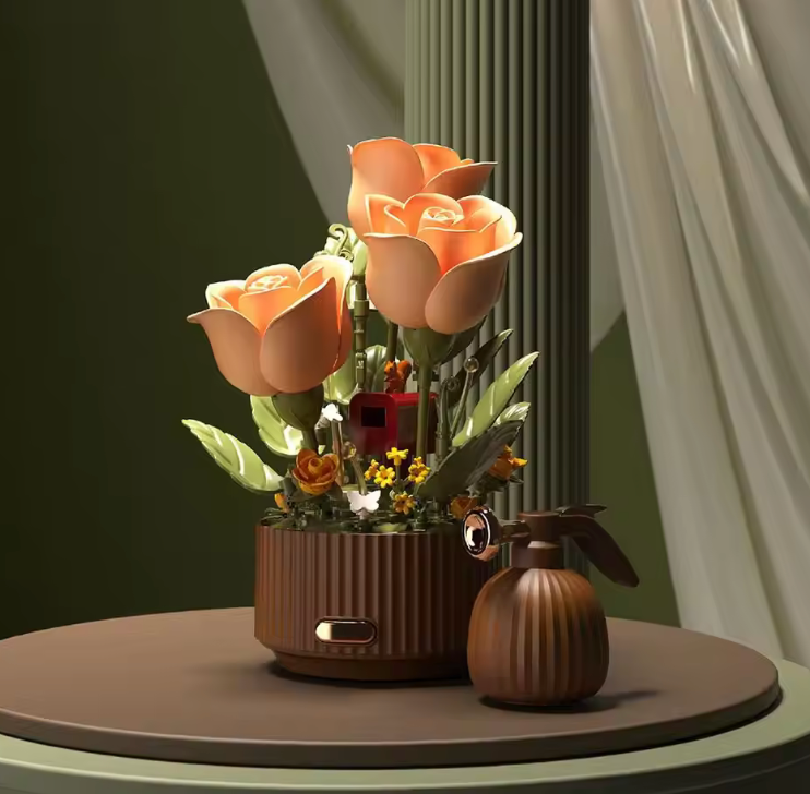 LumaPetal BloomBrick™ Magic Flower Building Set