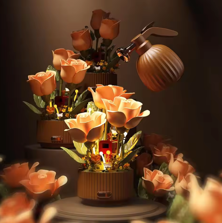 LumaPetal BloomBrick™ Magic Flower Building Set