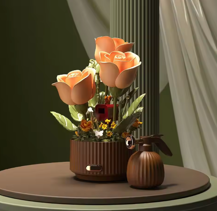 LumaPetal BloomBrick™ Magic Flower Building Set