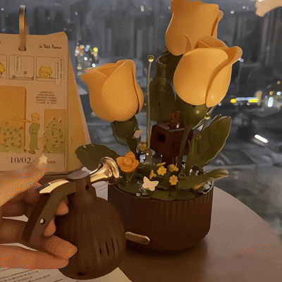 LumaPetal BloomBrick™ Magic Flower Building Set
