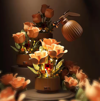 LumaPetal BloomBrick™ Magic Flower Building Set